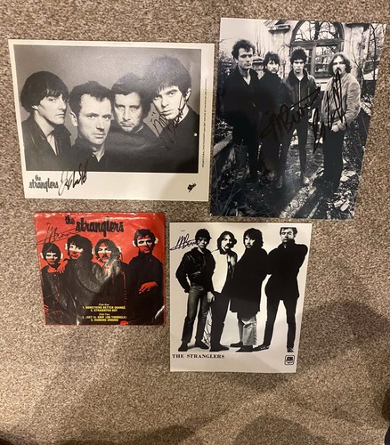 The stranglers 3 signed bw - ,